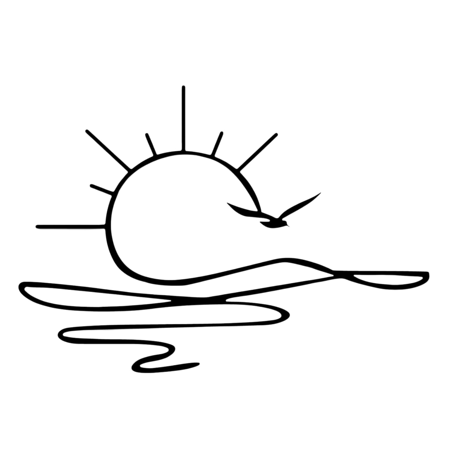 Sunrise Metal Wall Art, Sunset Metal Wall Decor for Living Room, Sunshine Line Art Home Decor Outdoor Indoor, Sun Design Modern Artwork for Walls,