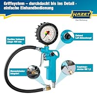 HAZET Reifenfüll-Messgerät 9041-1, 0-12 bar, Messtoleranz 0,3 bar, – Ansicht 3