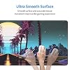 Retrowave Synthwave Large Gaming Mouse Pad XL Desk Mat Long Extended Mousepad Nonslip Rubber Base Stitched Edges Office Desktop Decor Mice Pads 31.5'' X 11.8''