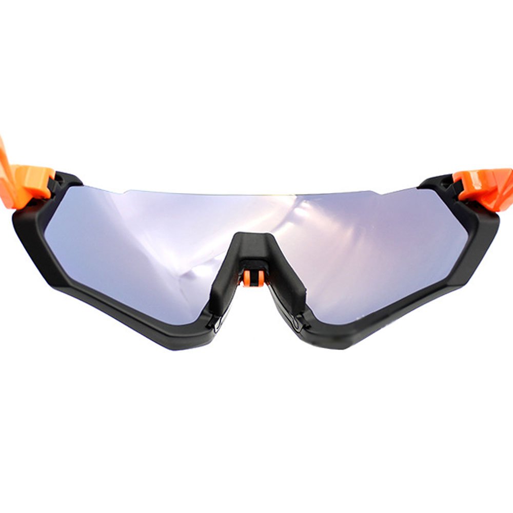 Lunettes De Sport 3LS - Kit Avec 3 Lentilles (Revo, Polarisé, Transparent) - Protection UV, Interchangeables, Pour Vélo, Randonnée