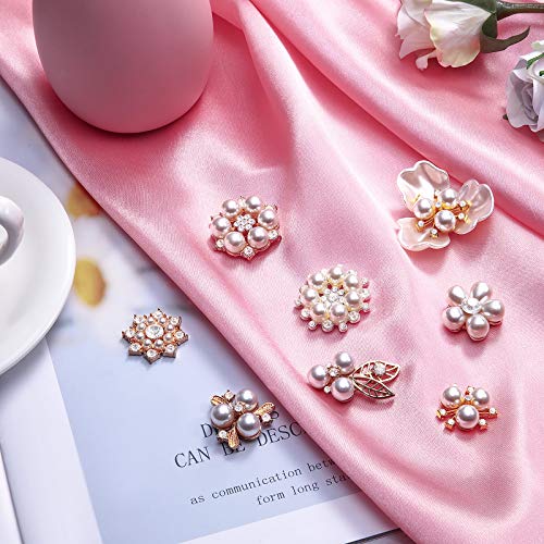 Boutons en strass et perles pour bijoux de mariage d'exception