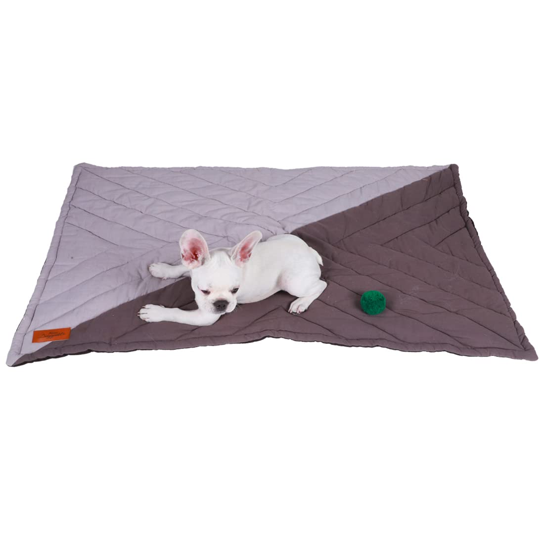 NUEVOS DOGGADIL Cotton Canvas Color Blocked Rectangle Pet Bed Mattress|Washable Padded Pet Bed|Light Weighted Dog Flat Mat (Medium) _Grey/ Dark Grey (B09R23K67Y) Amazon Price History, Amazon Price Tracker