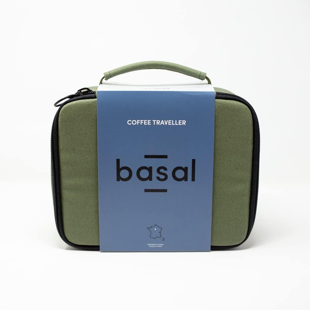 Basal Coffee Traveller Kit for AeroPress/Drip/v60/Kalita/Pour Over Equipment (Green)