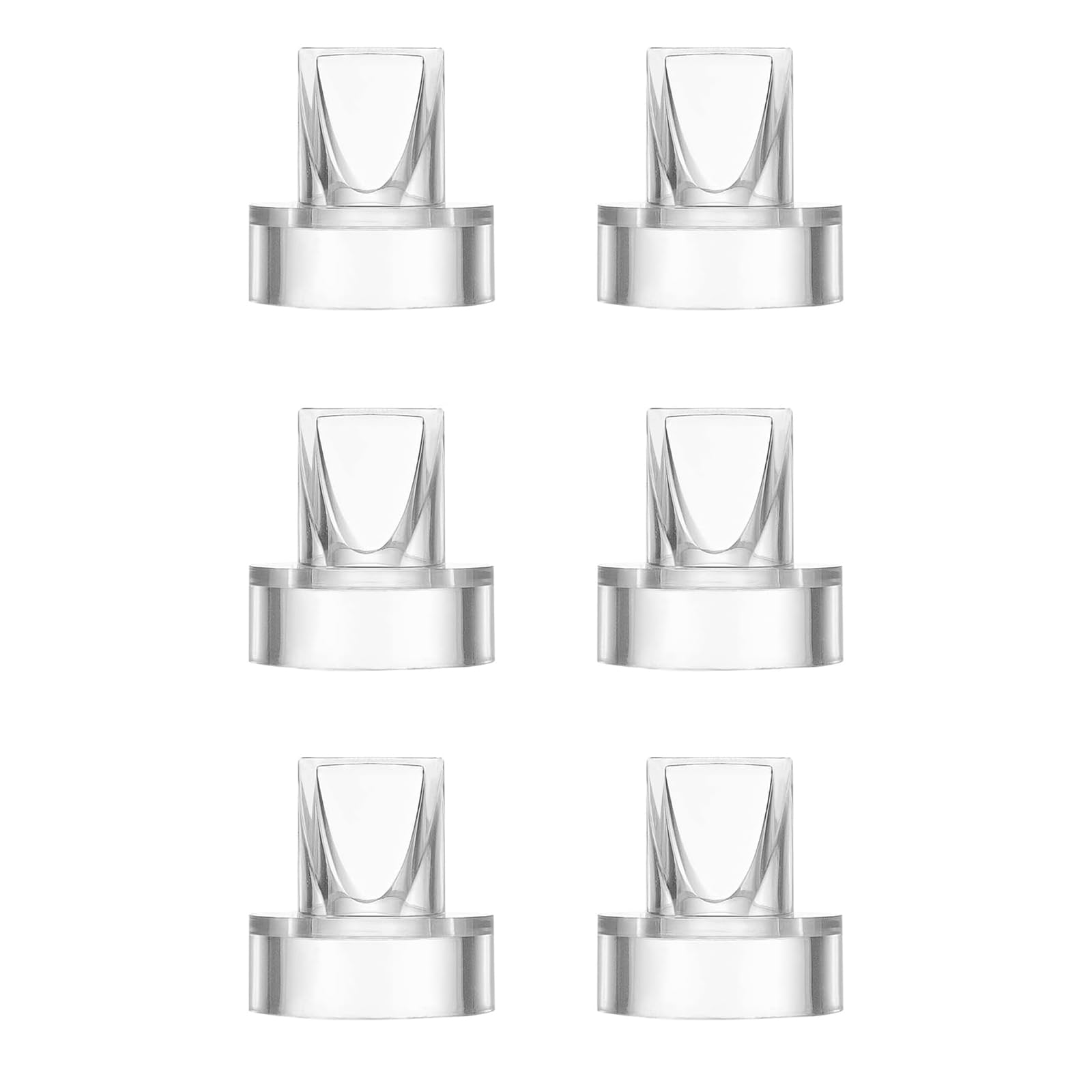 Duckbill Valves Compatible with Momcozy/TSRETE/HAUTURE/PADRAM/LoveOfLive/OMFMF, Use with Wearable S9 Pro/S10/S12 Parts Replace, Wearable Breast Pump Accessories (6 Piece Set)