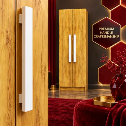 Image of Bniture Wooden Almirah for Clothes, Door for Bedroom, 2 Door Wardrobe with 4 Shelves Huge Storage Space (46D x 60W x 182H CM) | 3 Year Warranty (Giant Wood)