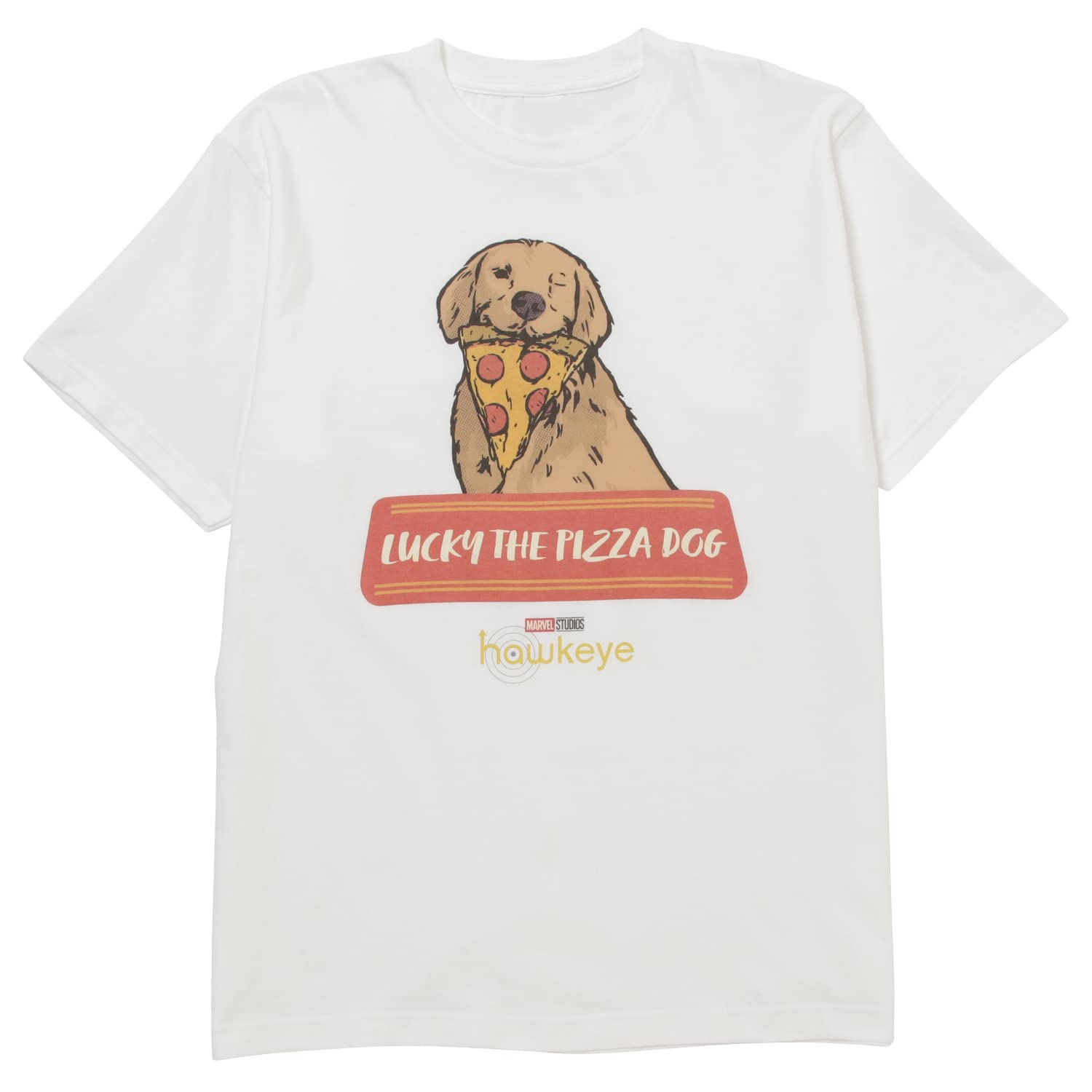 Amazon.co.jp: MARVEL マーベル ホークアイ Tシャツ ピザドッグ L