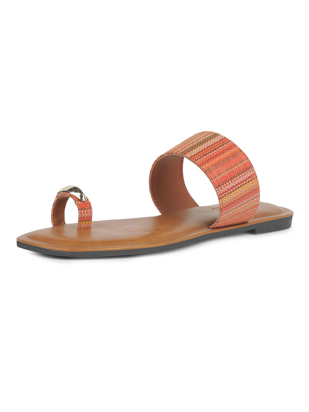 bata Women Toe Ring Flats-picture-42