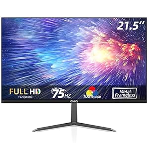 CHiQ 22P610FS 21.5 Inch Full HD (1920×1080) Monitor, 100% sRGB, 75Hz, Anti Glare, Ultra Slim, Metal Frameless,Tilt…