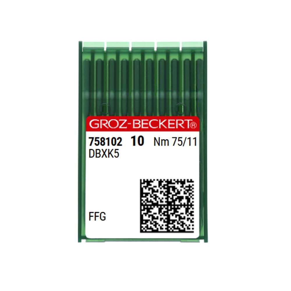 Groz-Beckert Groz Beckert FFG/SES DBXK5 Industrielle Stickmaschinennadeln, kompatibel mit Tajima Barudan SWF (11 (75))