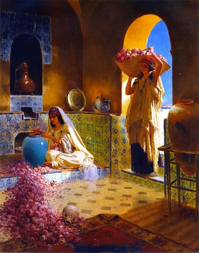 Toile Décor Art Mural Classique Rudolf Ernst pour une Ambiance de Chambre à Coucher Chic