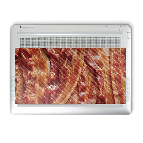 Image of MightySkins Carbon Fiber Skin Compatible with HP Spectre x360 14 inch (2022) Full Wrap Kit - Crispy Bacon | Protective, Durable Textured Carbon Fiber Finish | Easy to Apply | Made in The USA