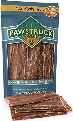 Joint Health Beef Jerky Dog Treat Chews - Gourmet, Fresh & Savory Beef Gullet Jerky - Naturally Rich in Glucosamine and Chondroitin - Promotes Healthy Joints and Tissue Growth (4-6" (25 Pack))