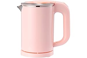 BonNoces 0.5L Pink Electric Kettle: Your Travel Tea and Coffee Essential