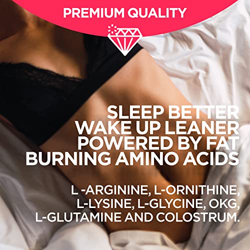 A6BURN Night Time Fat Burner Sleep Aid. Weight Loss for Women And Men, Metabolism Booster, Appetite Suppressant for Weight Loss, Diet Pills. Post Workout Muscle Recovery Amino Acids And Immune Support - Image 7