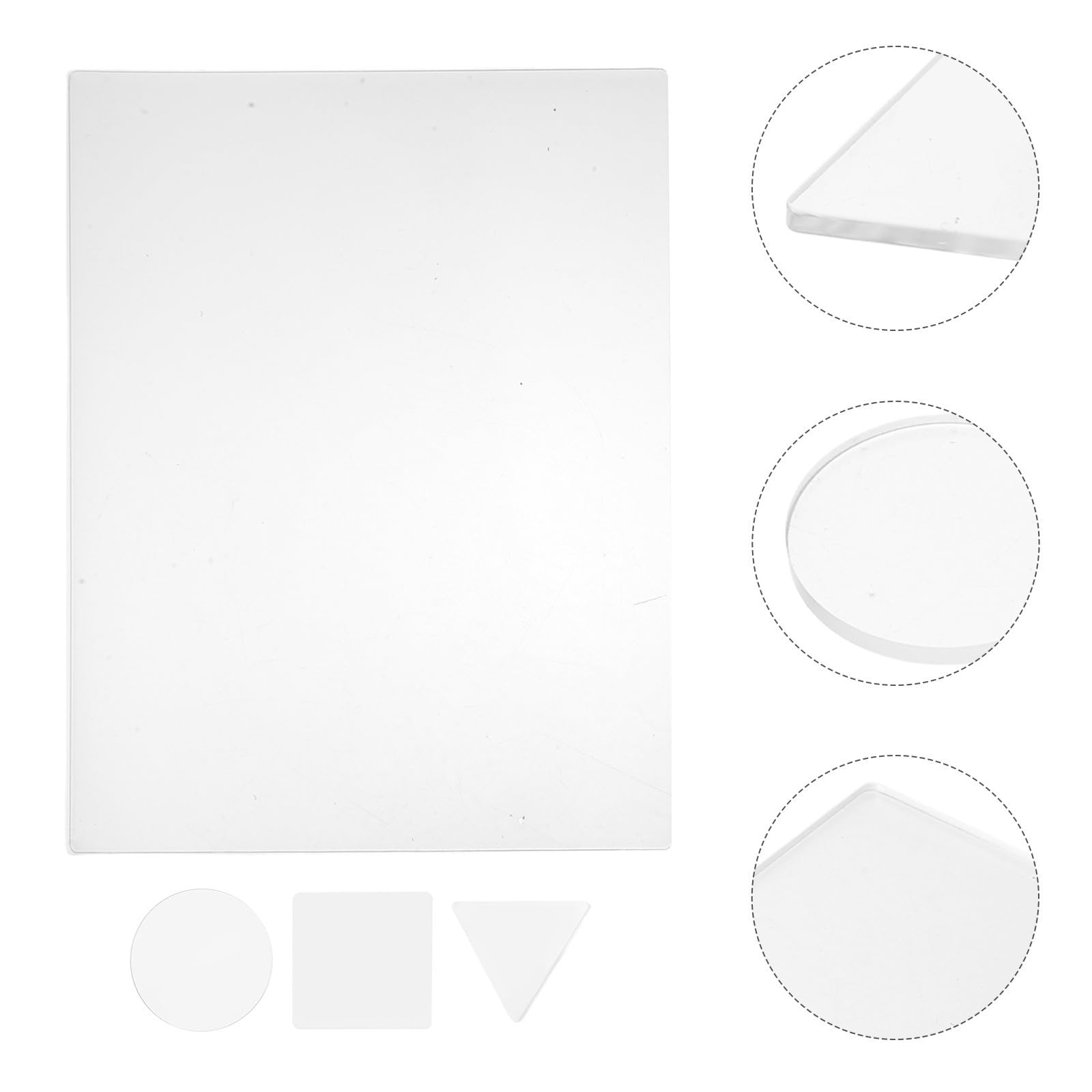 Operitacx 4 Stück Gel Druckplatte aus Silikagel für Künstler und Schüler mit Leichtem Design und Vielseitiger Druckkompatibilität für Ateliers und Innenraumeinsatz