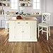 homestyles Nantucket Off-White Kitchen Island