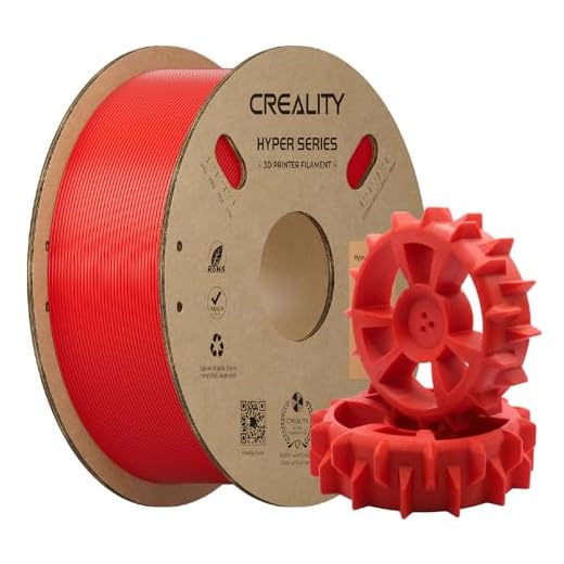 Creality ABS Filament 1.75mm 1KG, High-Speed 3D Printer ABS Filament Up to 350mm/s, High Impact Resistance, Odorless Non-Toxic and Without Stringing or Clogging, Fit Most FDM 3D Printers, Red