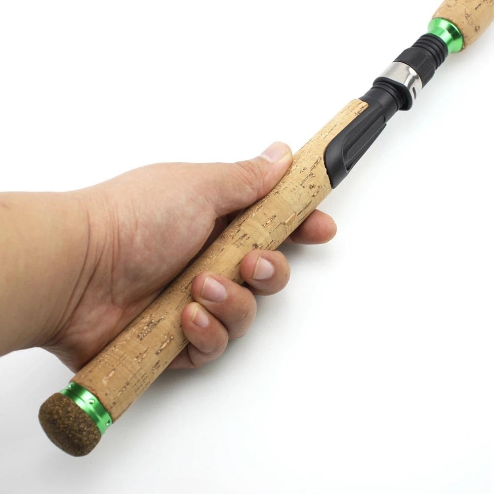 Canne à pêche Canne à pêche télescopique en Carbone avec poignée en liège allongée, Poids du leurre de 15 à 45 g, Canne à pêche Rapide M Power Kit de pêche(1.8m)
