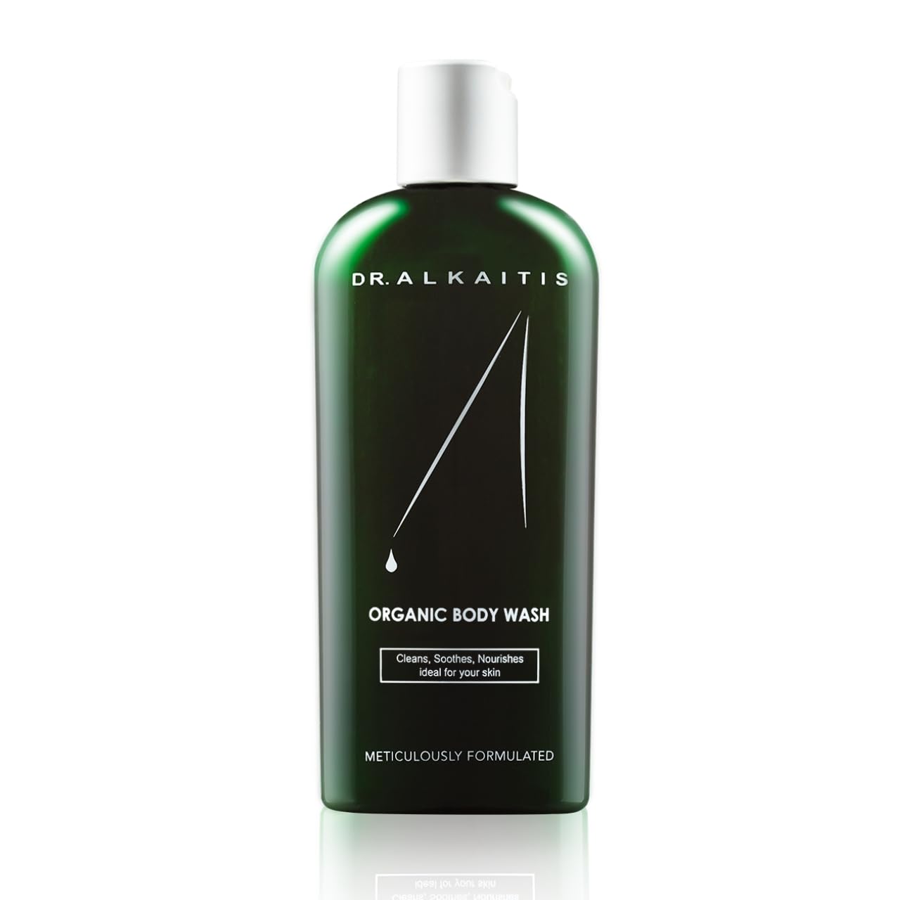 DR ALKAITIS Organic Body Wash - Gentle pH-Balanced Cleanser with Aloe Herbs Sea Botanicals - Sulfate-Free Formula 240ml