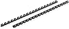 Mead CombBind Binding Spines / Spirals / Coils / Combs، 3 / 8 ، 55 ورقة سعة ، أسود ، 125 عبوة (4000132)
