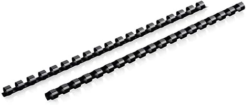 Mead CombBind - Espinas de encuadernación espirales bobinas peines, 38 pulgadas, capacidad de 55 hojas, negro, paquete de 125 (4000132)