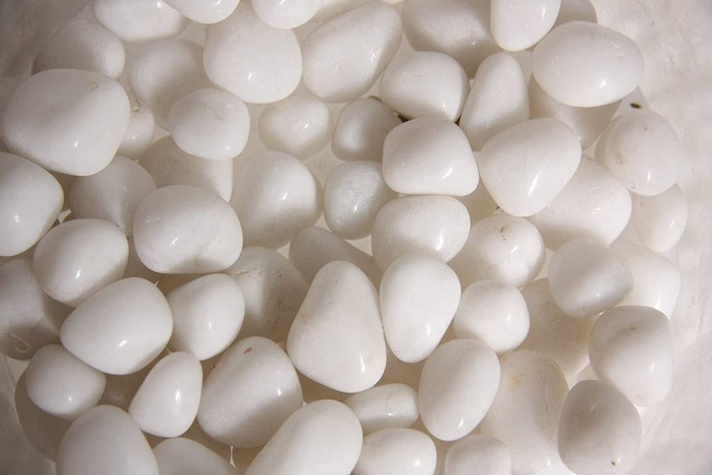 OhhSome [5KG] Polished White Round Shaded Marbles Aquarium Pebbles for Vase Fillers, Gems Stone, Table Scatter, Landscaping, Aquarium Fish Tank, Party Decoration, Crystal Rocks (B09HQHJN5L) Amazon Price History, Amazon Price Tracker