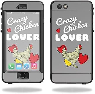 MightySkins Skin Compatible with Lifeproof Nuud iPhone 6s Plus Case – Crazy Chicken Lover | Protective, Durable, and Unique Vinyl wrap Cover | Easy to Apply, Remove | Made in The USA