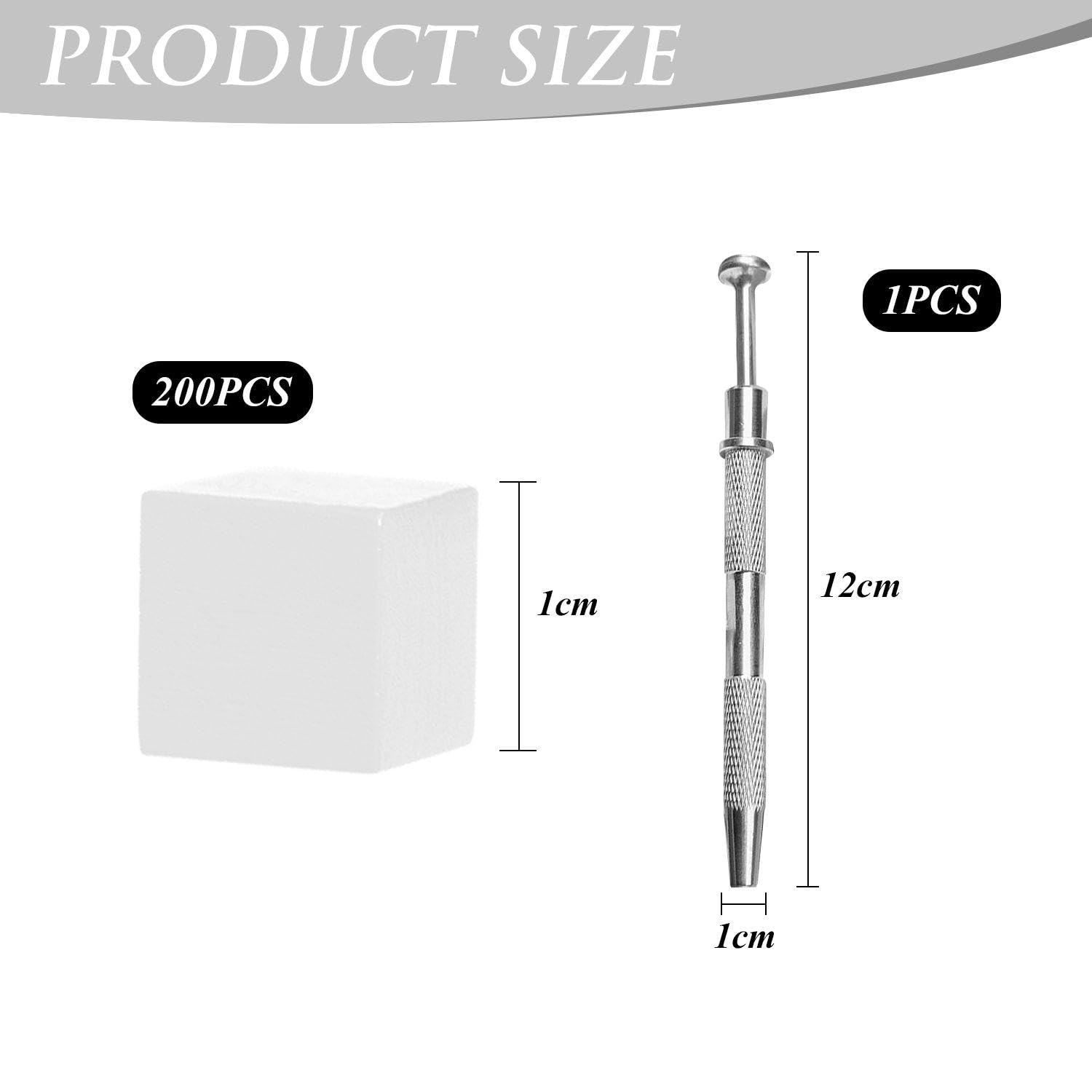 200 Cubes De Tofu De Manucure, 1 Stylo À Gratter, Outils De Manucure, Éponge De Manucure, Éponge
