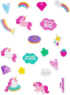 Legami Reflektierende Aufkleber für Fahrrad, reflektierend, beständig gegen Sonne und Regen, einfach anzubringen und zu entfernen, Fahrraddekoration für Kinder, Unicorn