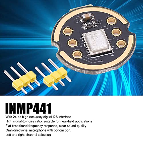 Acouto Módulo de microfone interface omnidirecional I2S componentes eletrônicos com pinos Inmp441 mi