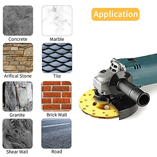 4 Inch Concrete Stone Ceramic Turbo Diamond Grinding Cup Wheel,12 Segs Heavy Duty Angle Grinder Wheels For Angle Grinder-1Pcs #TOP5