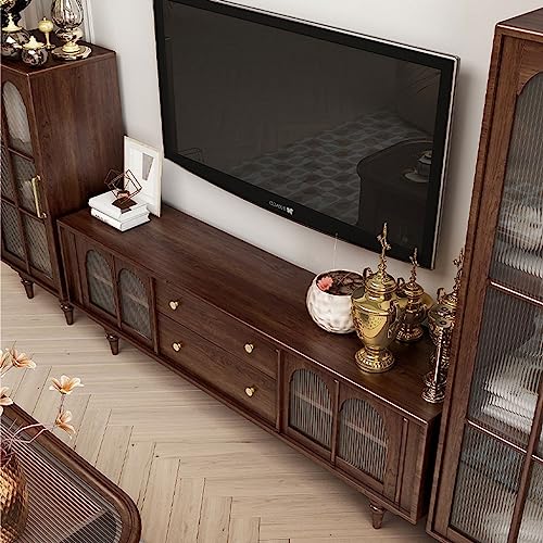 GYCVGGHF Fernsehständer für Schlafzimmer, 70,8-Zoll-Fernsehständer, Wohnzimmer-Aufbewahrungsschrank im nordischen Stil, modernes Unterhaltungszentrum mit Schubladen und Glastüren, Wohnzimmermöbel 5 GYCVGGHF Fernsehständer für Schlafzimmer, 70,8-Zoll-Fernsehständer, Wohnzimmer-Aufbewahrungsschrank im nordischen Stil, modernes Unterhaltungszentrum mit Schubladen und Glastüren, Wohnzimmermöbel