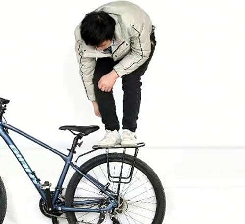 Miniatura 6 de Portaequipajes trasero para bicicleta, se adapta a la mayoría de bicicletas de montaña y bicicletas de carretera, capacidad de 130 libras (132.3 lbs)