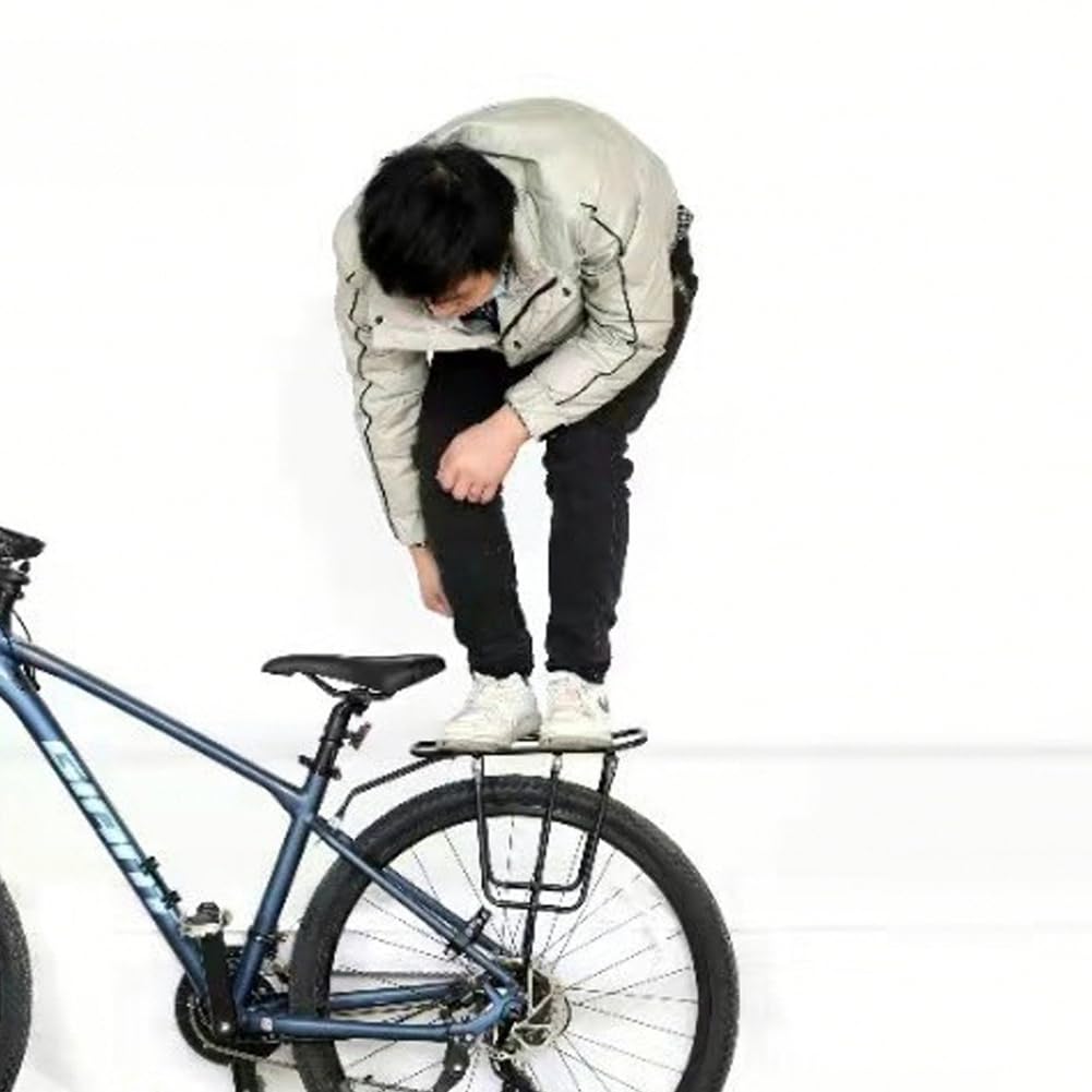 Portapacchi posteriore per mountain bike e bici da strada, capacità 60 kg