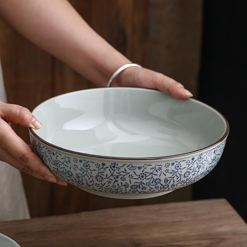 Insalatiere Insalatiere Ciotola Zuppa Ciotola for zuppa in ceramica for uso domestico Insalatiera da 9,8 pollici Insalatiera di grande diametro Ciotola for verdure for ristorante Ciotole da Cucina Cio