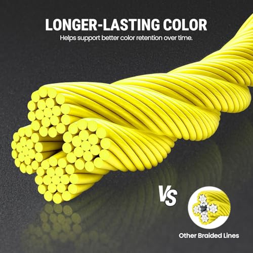 Image of Piscifun Onyx Braided Fishing Line, Superline Abrasion Resistant Braided Lines, Zero Stretch Super Strong, Low Memory, Fast Water Cutting PE Fishing Lines, 6lb-150lb