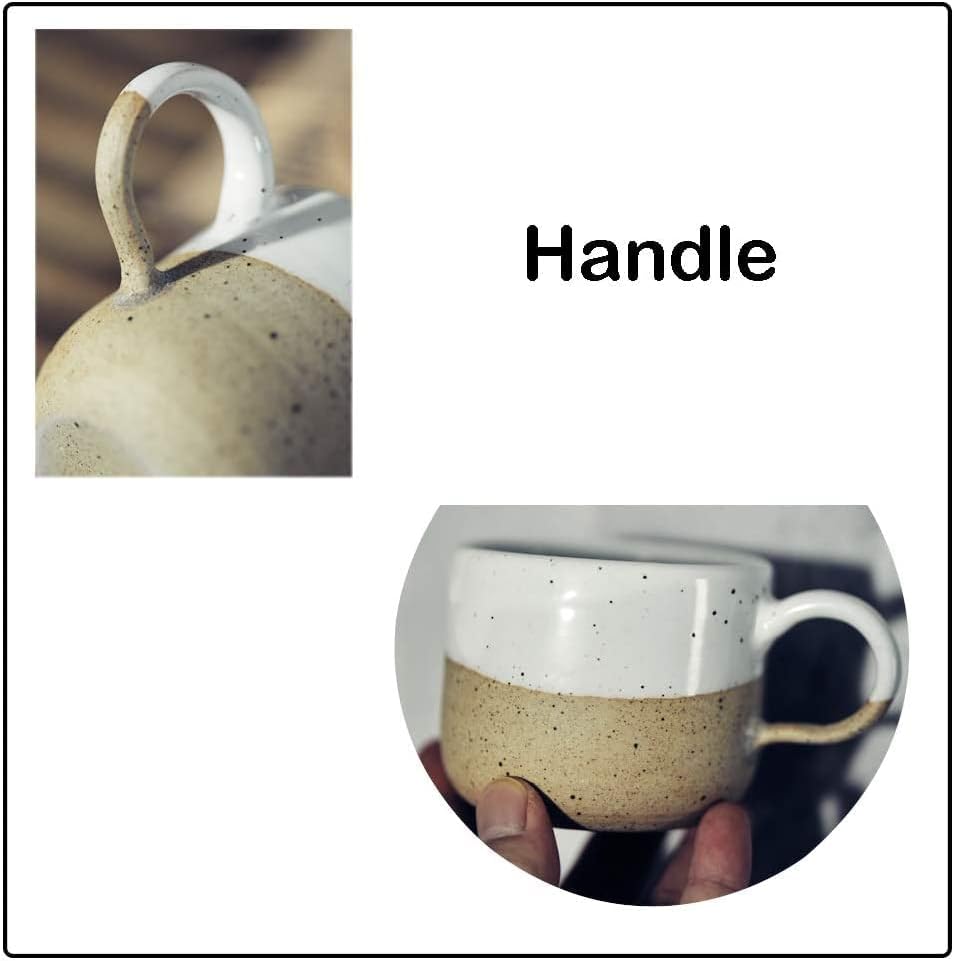 マグ コーヒーカップ ティーカップ、ヴィンテージセラミック粗い陶器マグ、コーヒーカップ、水/紅茶マグ、友人への特別なギフト、クリエイ