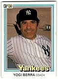 1981 Donruss Baseball #351 Yogi Berra New York Yankees CO Official MLB Trading Card From The Donruss Company in RAW (EX-MT or Better) Condition