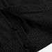 Boys' Basic Long Sleeve V-Neck Classic Knit Cardigan Sweater Kids Toddler Solid Cotton Button Up (Black, 13-16 Years)