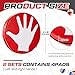 Relaxgiant 4 Pads Volleyball Blocking Pad Volleyball Setter Training Equipment Red Round Training Aid Player for Hitting and Blocking Mimics Hand Hitting Trainer Protects Blockers Hands