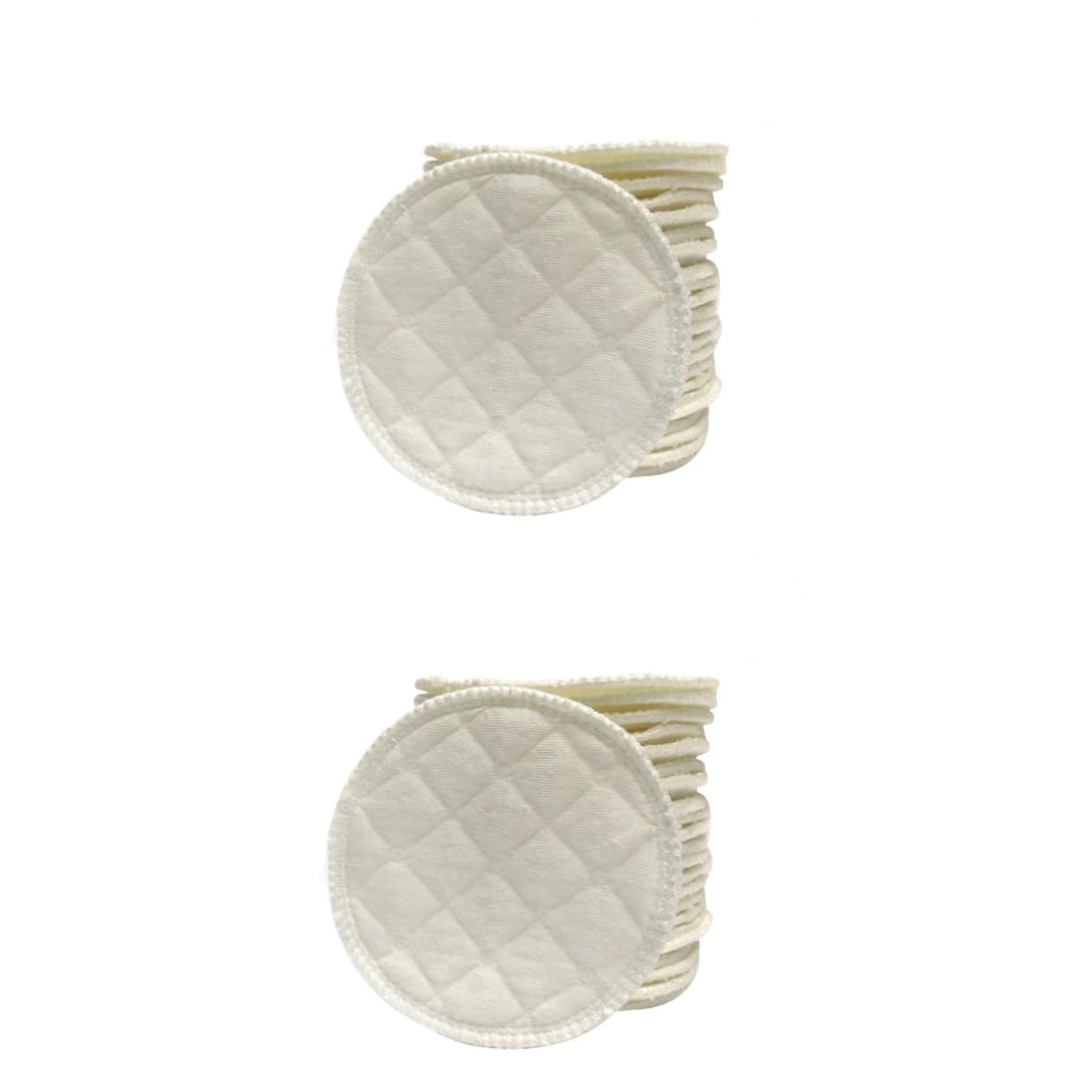 Alasum 24 Pcs Pads Reusable Breast Pads Washable Breast Pads Breastfeeding Pads Anti-Spill White Bra Pad