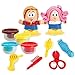 Colorido no venenoso para niños Barber Clay Juego Dough Hairstyle Juego de...