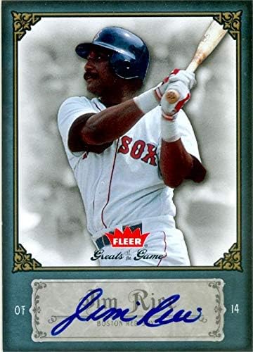 Jim Rice autographed baseball card (Boston Red Sox) 2006 Fleer Greats of the Game #51