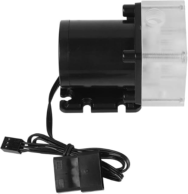 G1/4 Thread Water Pump for PC,Noiseless CPU Water Bump Computer Water Cooling System Pump G1/4 Thread,CPU Water Pump 12V DC Ultra-Quiet Computer Water Cooling System for PC 500L/H