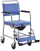 Sedia comoda in acciaio verniciato 4 ruote piroettanti 48 cm Art. RC310-48