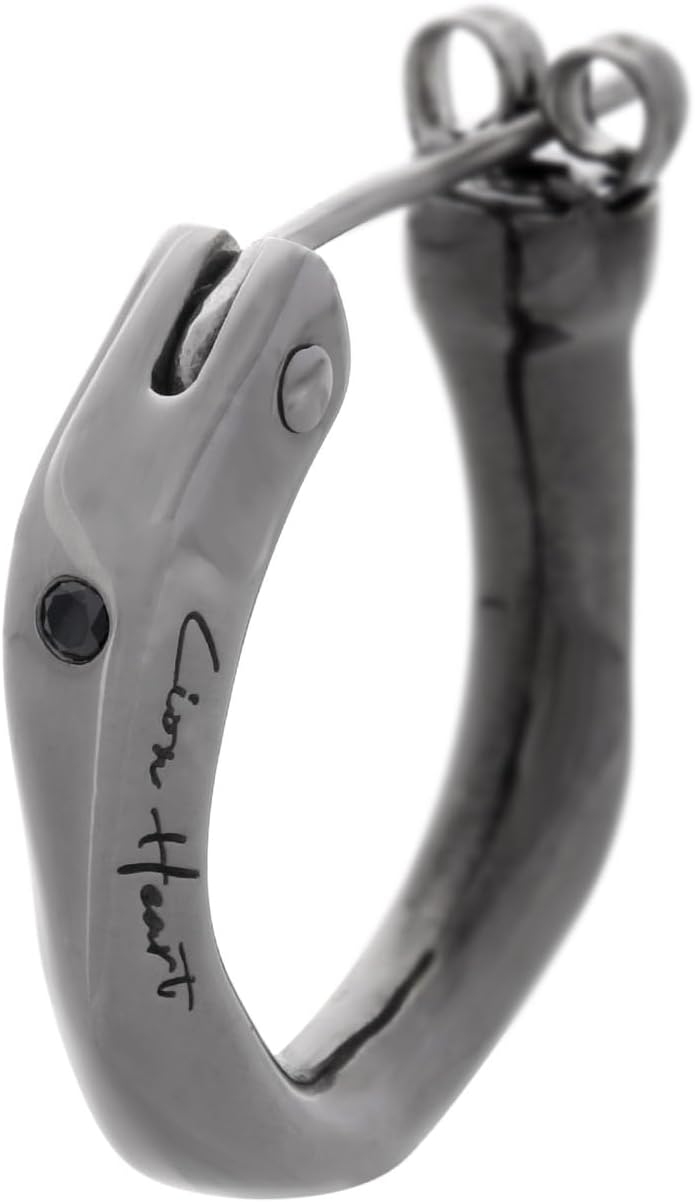 シルバー925 Silver 透かし幾何学デザインフープピアス/軽研磨仕上げ シルバー925 Silver 透かし幾何学デザインフープピアス/軽研磨仕上げ