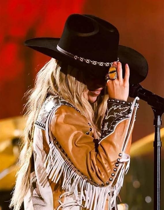 Women's Traditional Native American Fringe Leather Jacket - Traditional Western Culture Studded Cowhide Leather Jacket4