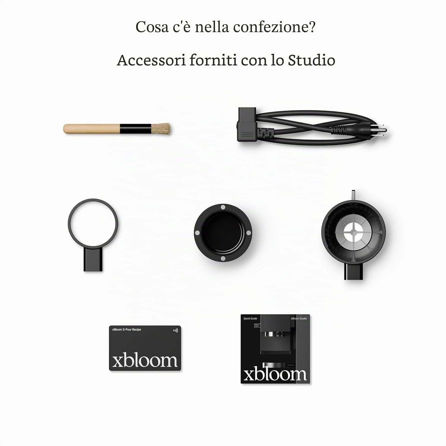 xBloom Studio – Macchina Caffè Premium 3 in 1 con Macinatore, Bilancia Integrata e 3 Livelli di Automazione – Macchina Caffè Automatica a Goccia Midnight Black 220-240V