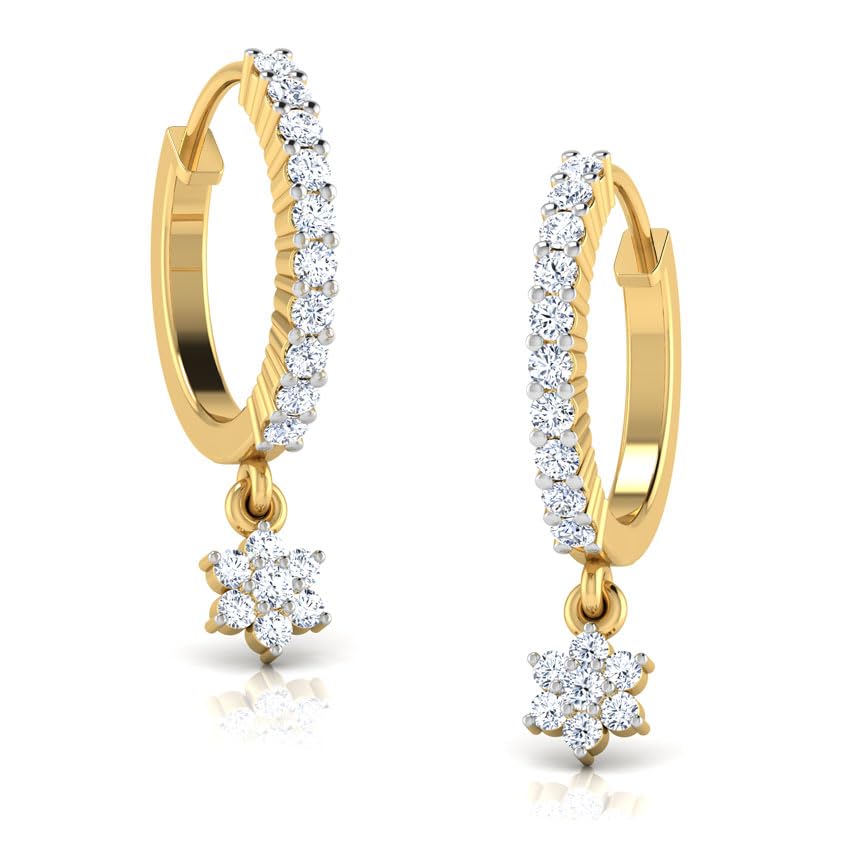 MUSHANITE Ashira Moissanite Diamond Hoops Earrings with Gold Plated 925 Sterling Silver Women’s Jewelry for Formal and Casual Wear Girls’ (Yellow) (B0DDQ4WYY8) Amazon Price History, Amazon Price Tracker