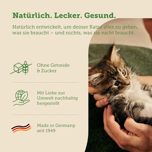 MERA Cats Nature Lachs Premium Kitten Trockenfutter für Katzen 400g | Getreidefrei & zuckerfrei | Katzenfutter Trocken mit hohen Fleischanteil & Colostrum | Dry Cat Food